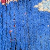 Small Moroccan Berber Rug, Authentic Boucherouite - coffee table rug