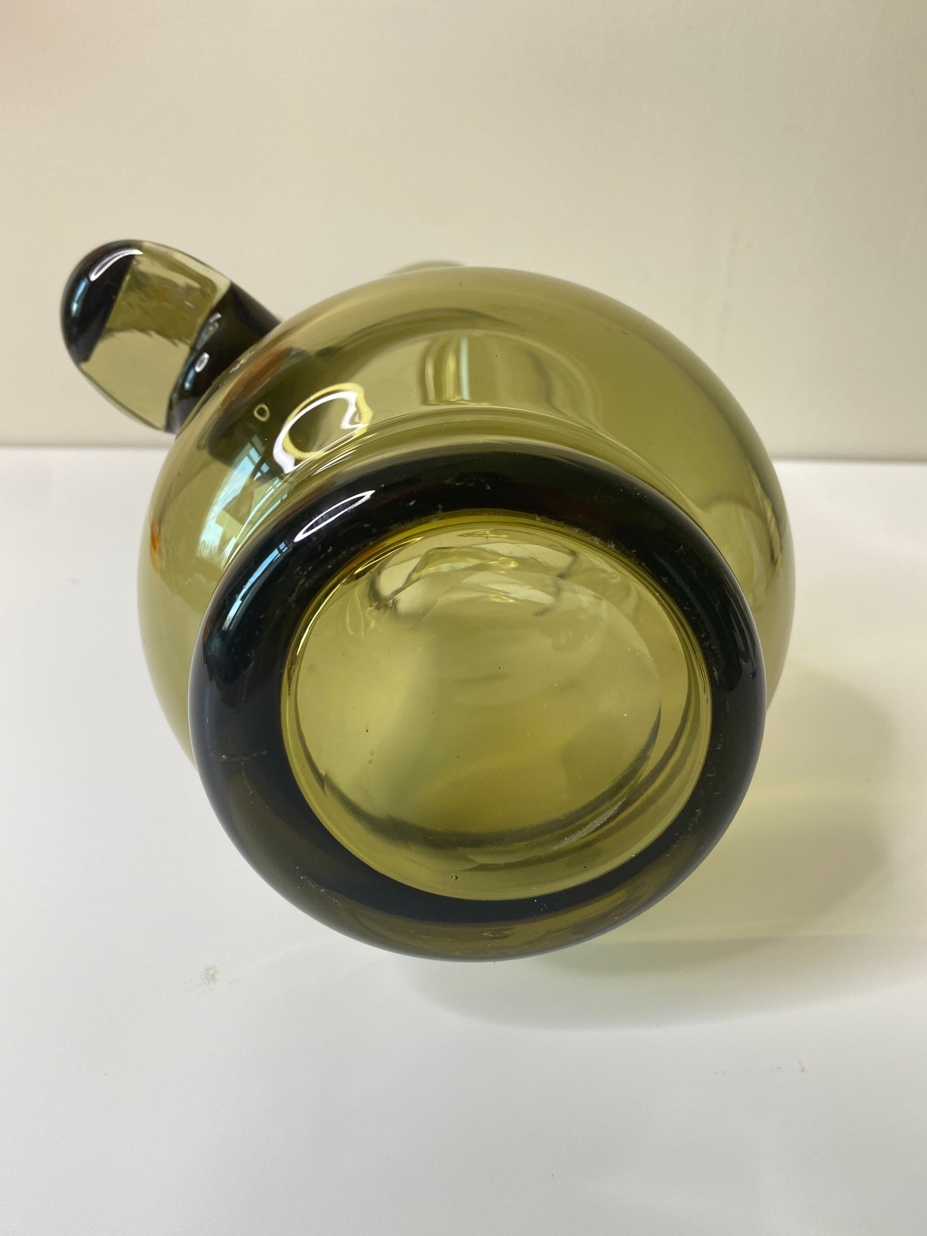 Pitcher Scandinavian design smoked glass