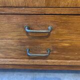 Vintage oak bookcase sideboard