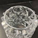 Moulded glass pendant lamp, 70s