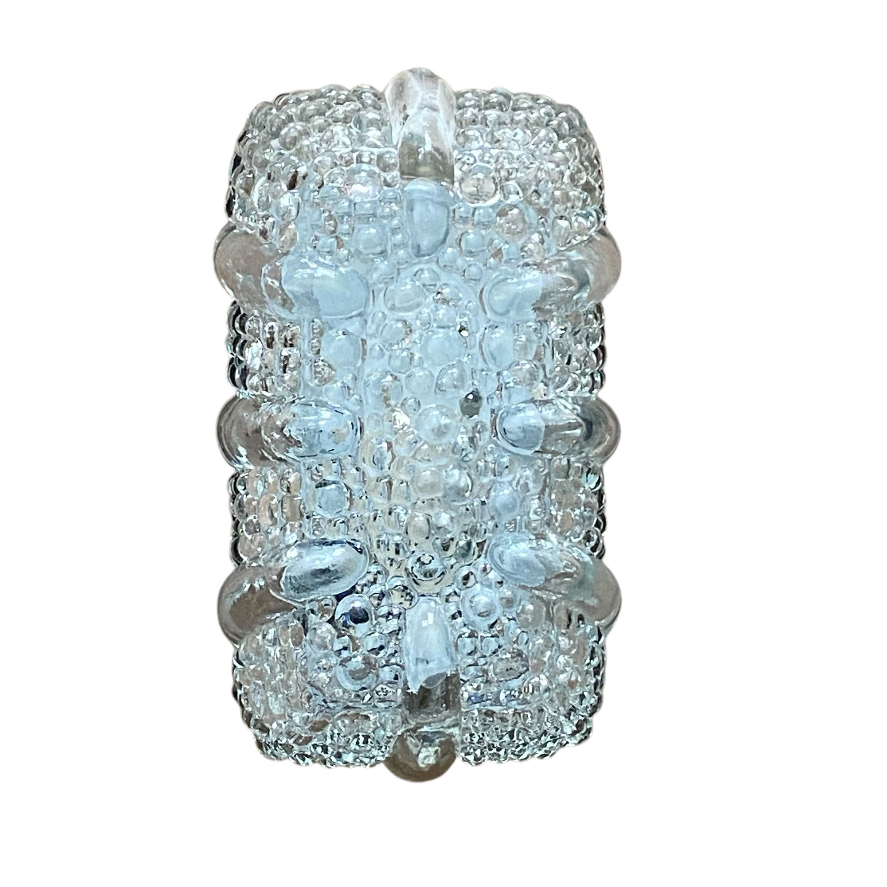 Rectangular wall light ceiling fixture transparent glass antique lamp
