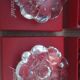 Pair of Baccarat crystal candlesticks, flower/rose model — new condition