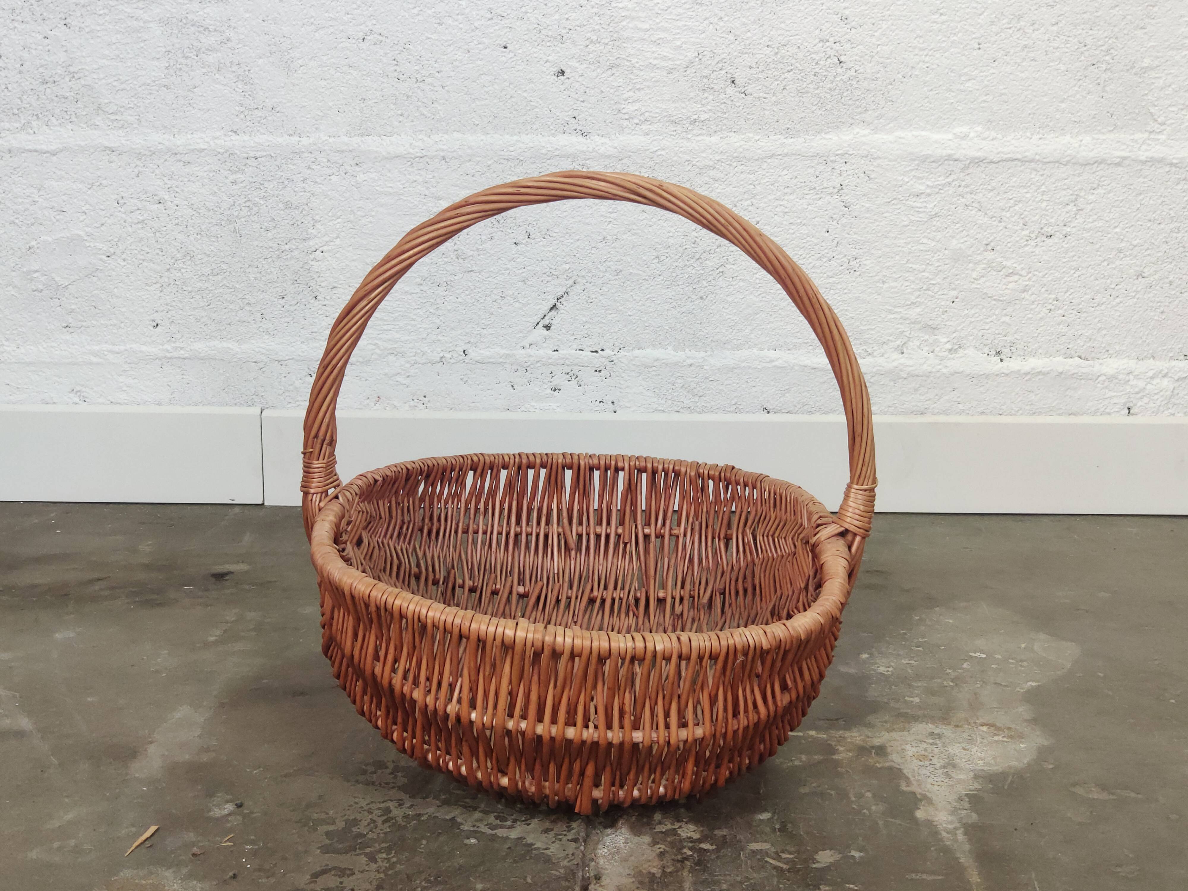 Vintage wicker basket