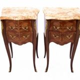 Pair of bedside tables, early 20th century, France.