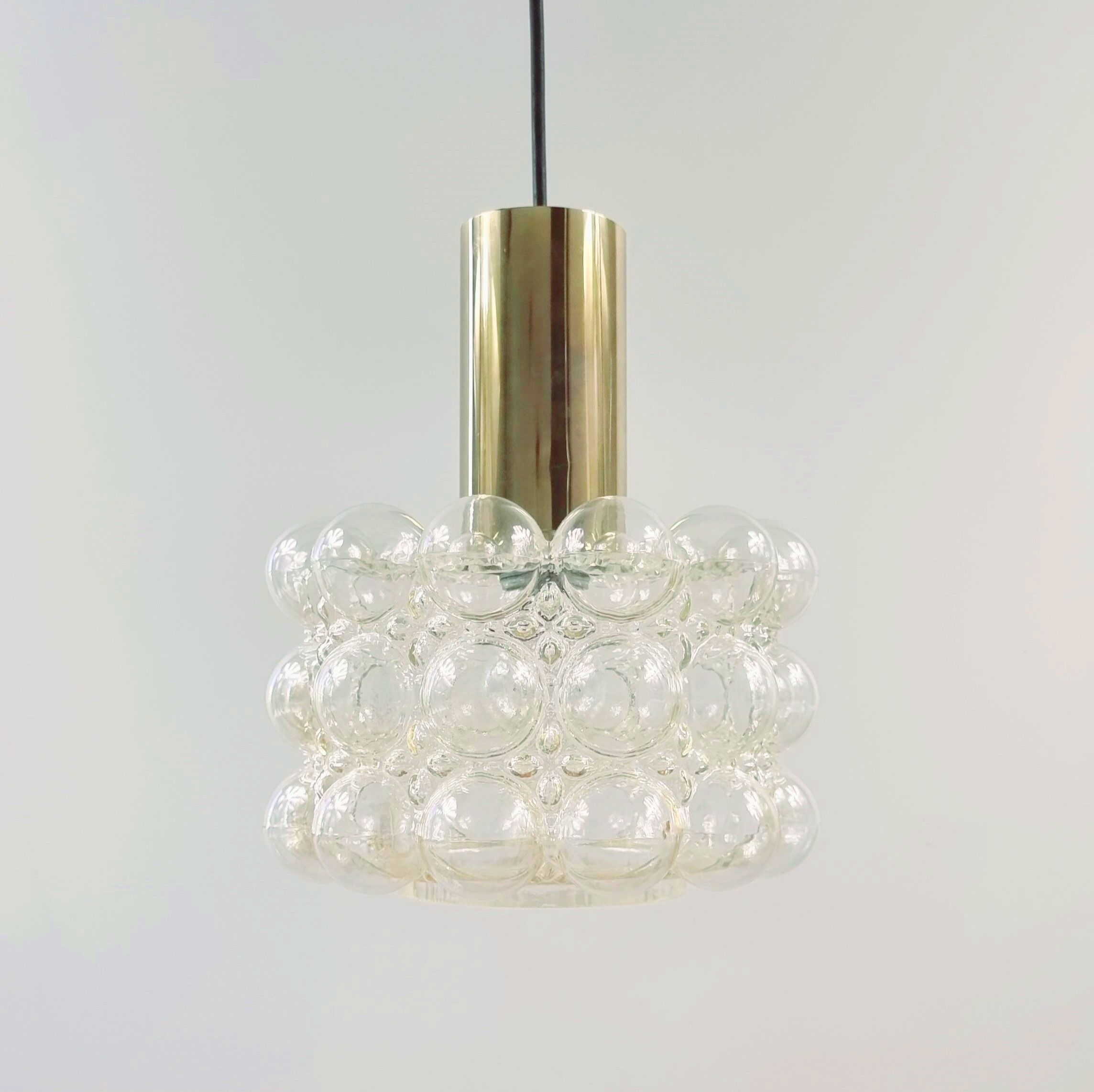 Mid-Century Modern Bubble Glass Ceiling Lamp by Helena Tynell for Limburg, Germany, 1960s