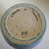 Vase style mosaïque signé ALB
