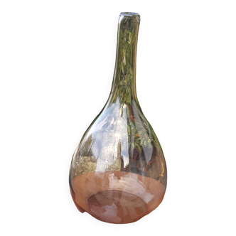Decorative blown glass bottle