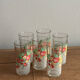 6 vintage orangeade glasses made in Italy