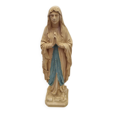 Virgin Mary in solid plaster