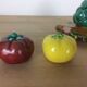 Vallauris mustard pepper shaker, dabbling, ceramics