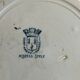 8 iron earthenware plates (St Amand Hamage HB & Cie Sarreguemines Digoin)