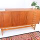 Teak high sideboard in vintage style from the 60s-70s, Vamo style, 60s-70s.