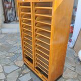 Double-panel wooden filing cabinet