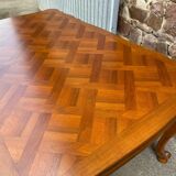 Spectacular French extending table Louis XV style vintage 1980 rococo Provence 260cm