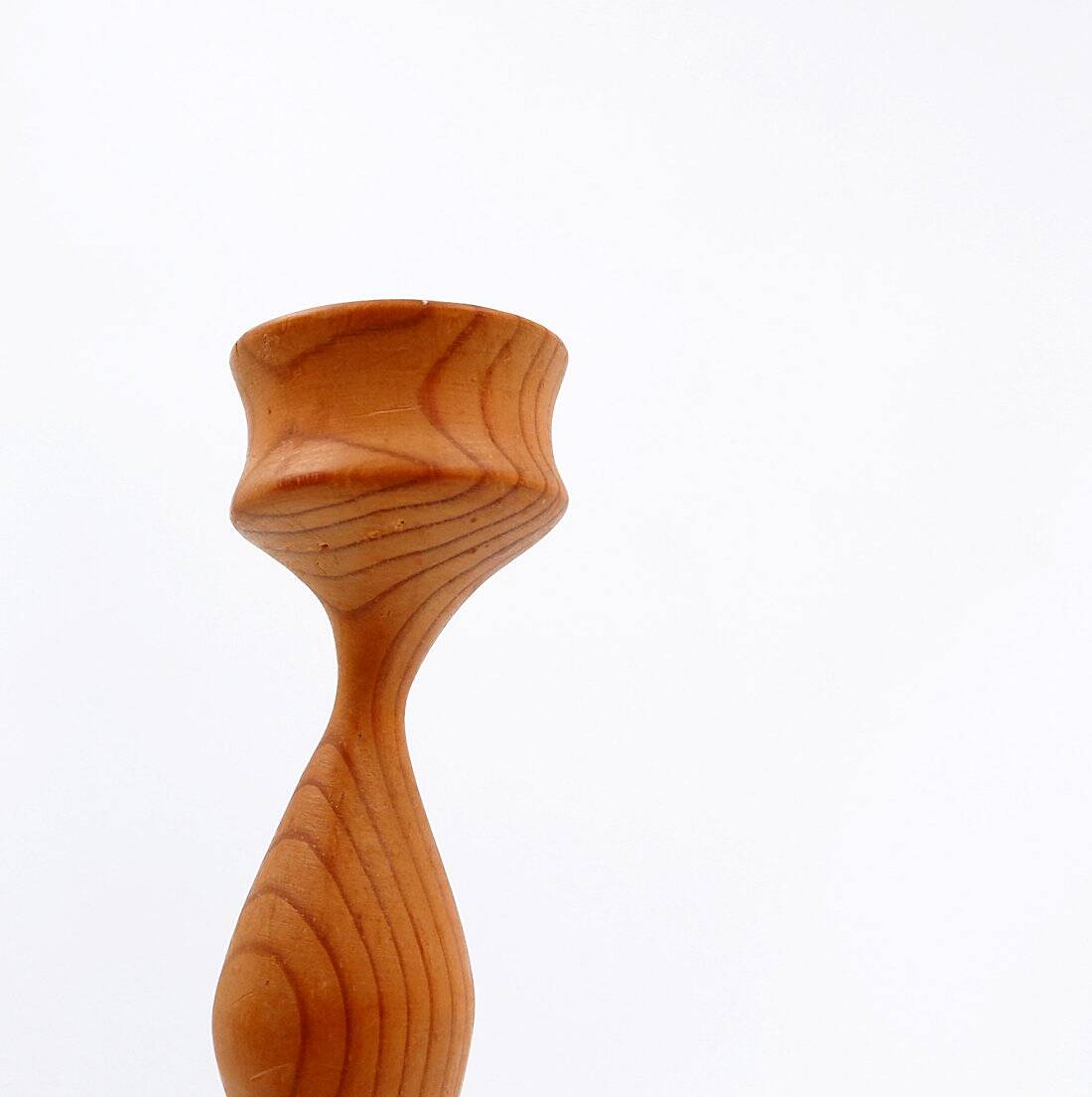 Wooden candle holder