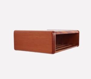 Ensemble de tables de chevet murales en bois vintage