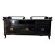 Oriental buffet cabinet, lacquered wood and engraved handles, 20th century – Japan
