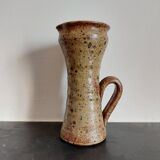 Speckled stoneware pitcher