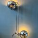 70s mid-century chrome Herda eyeball floor lamp