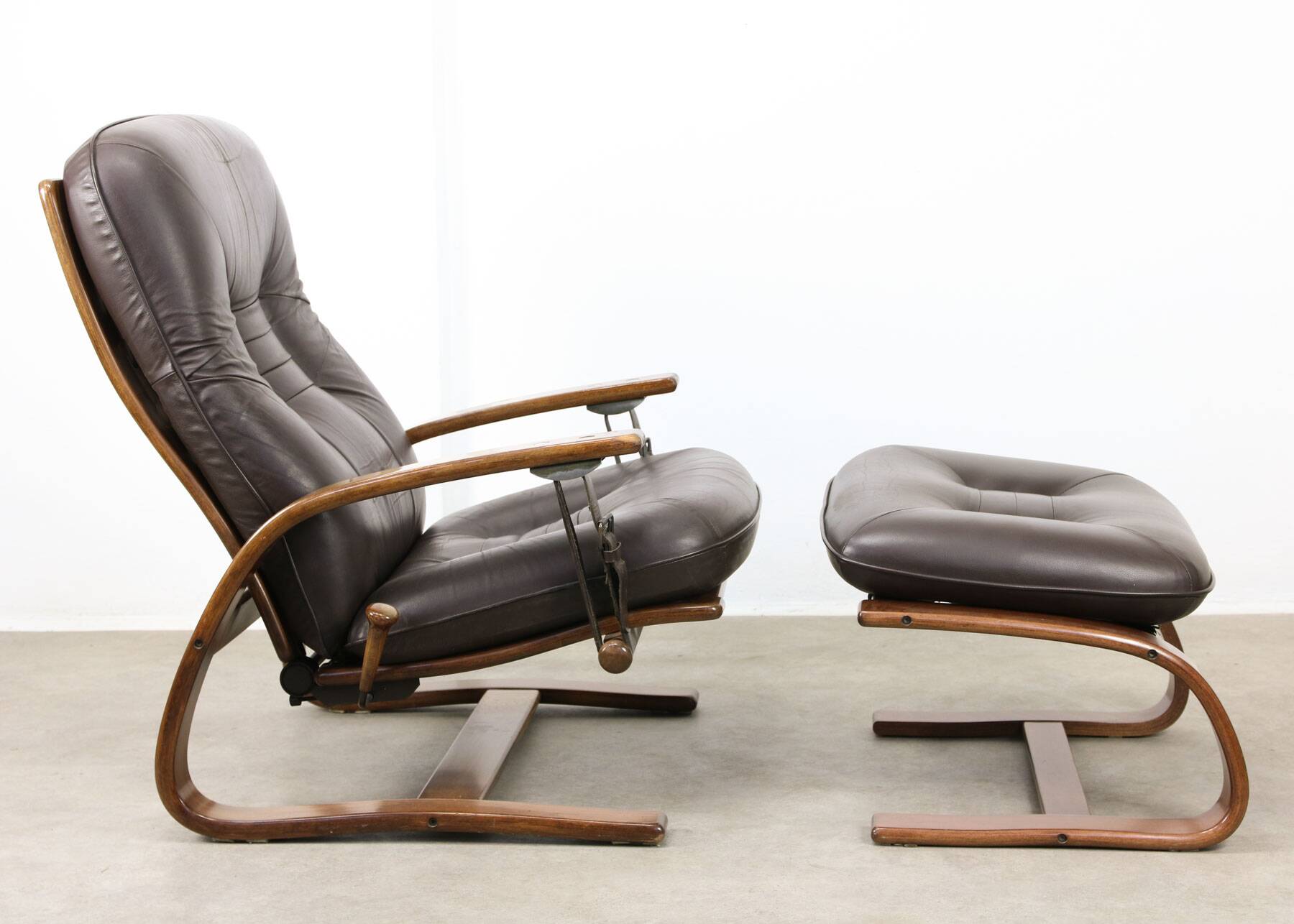 The Panter Leather Lounge Set by Arnt Lande for Westnofa, 70s