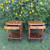Pair of bedsides in cherry