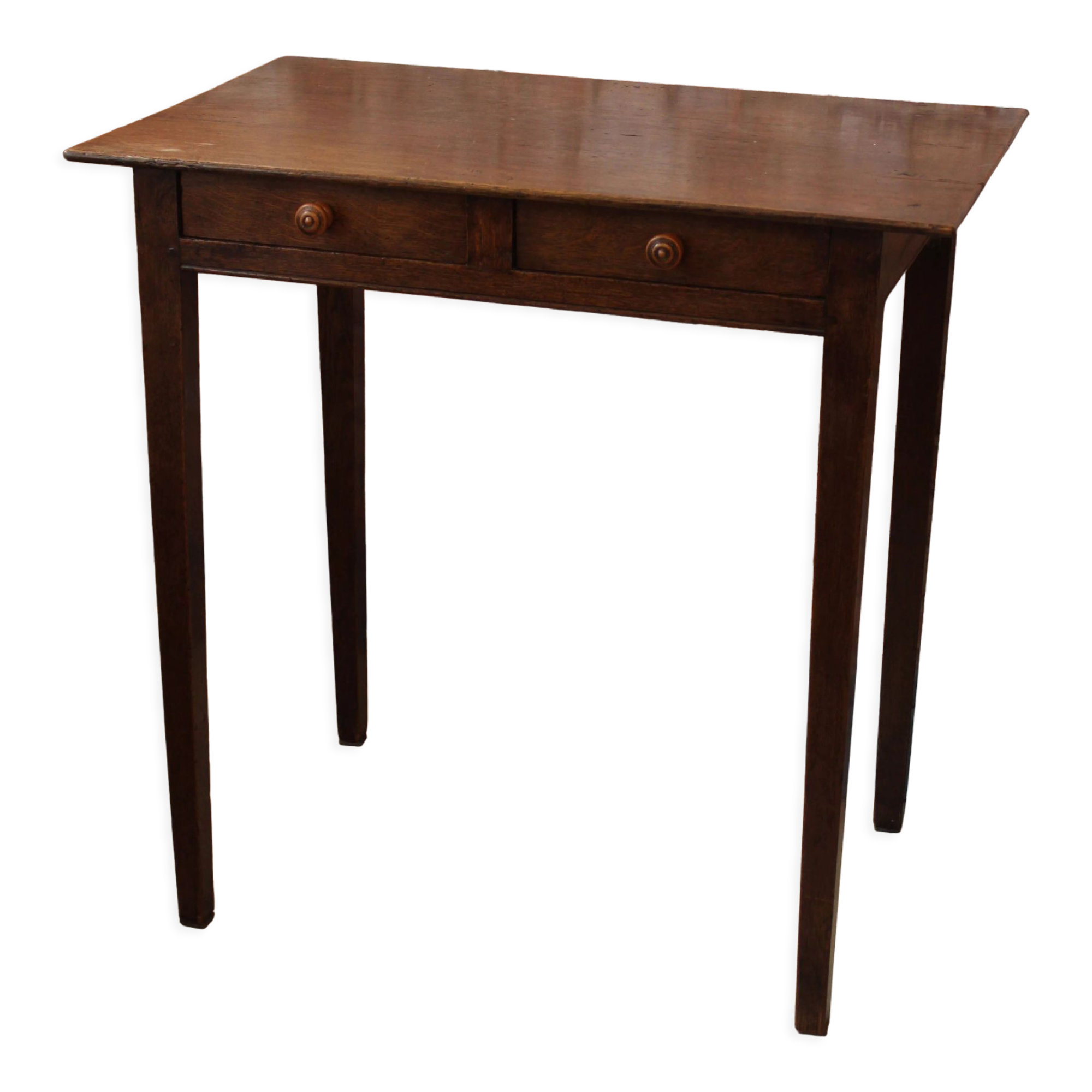 Oak side table 2 drawers or children's desk
