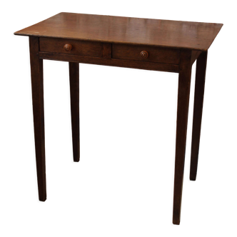 Oak side table 2 drawers or children's desk