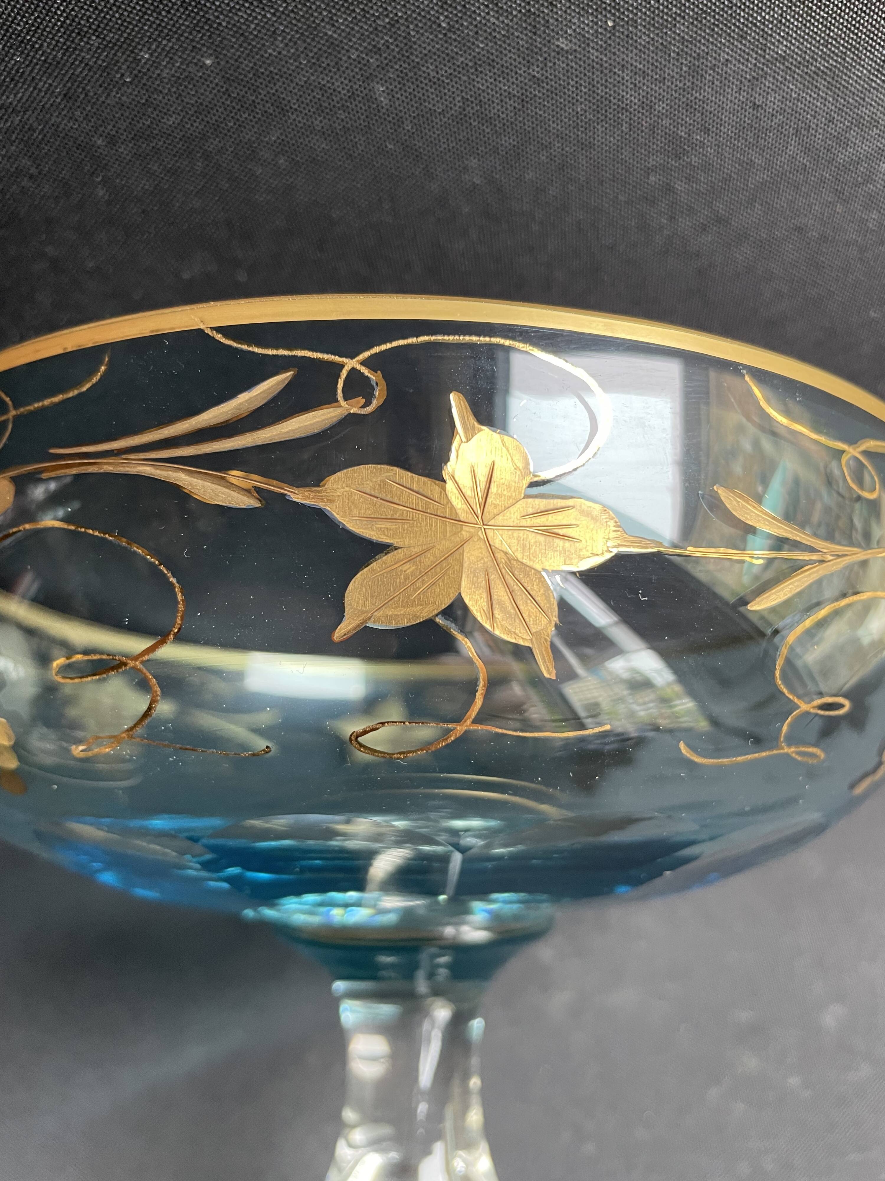 Large crystal bowl signed De Wan - Verrerie de Torino