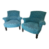 Pair of toad armchairs Napoleon III