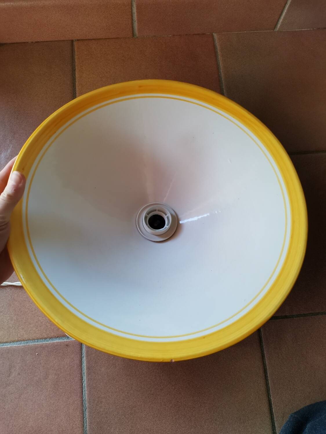 Supension vintage avec systeme céramique contrepoids électrique et griffe