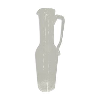 Bubbled glass carafe
