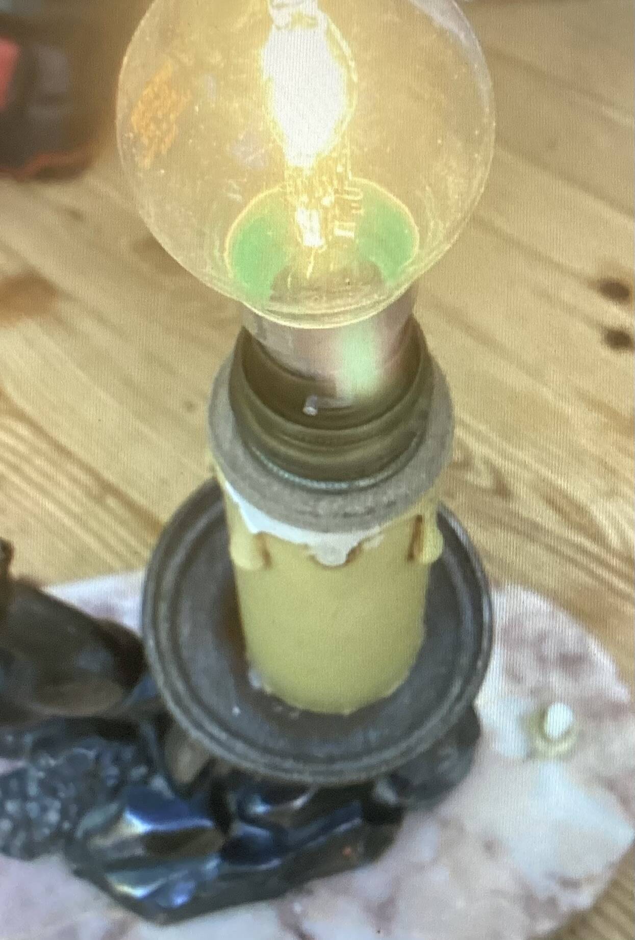 Antique bedside lamp night light by Jacques Limousin