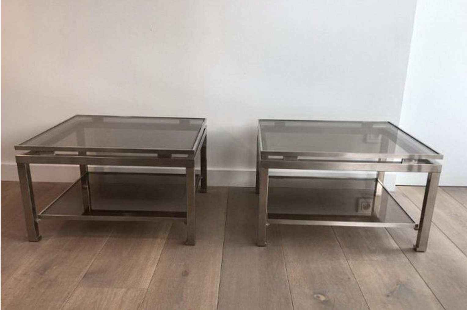 Pair of Guy Lefèvre sofa ends for Jansen home