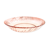 Plat rond en verre dépression rose "Rosaline" Arcoroc de Luminarc