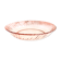 Round dish in pink depression glass "Rosaline" Arcoroc by Luminarc