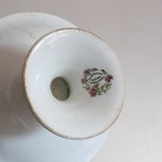 Antique dish, polychrome ironstone compote dish, “Guirlandes” model from the