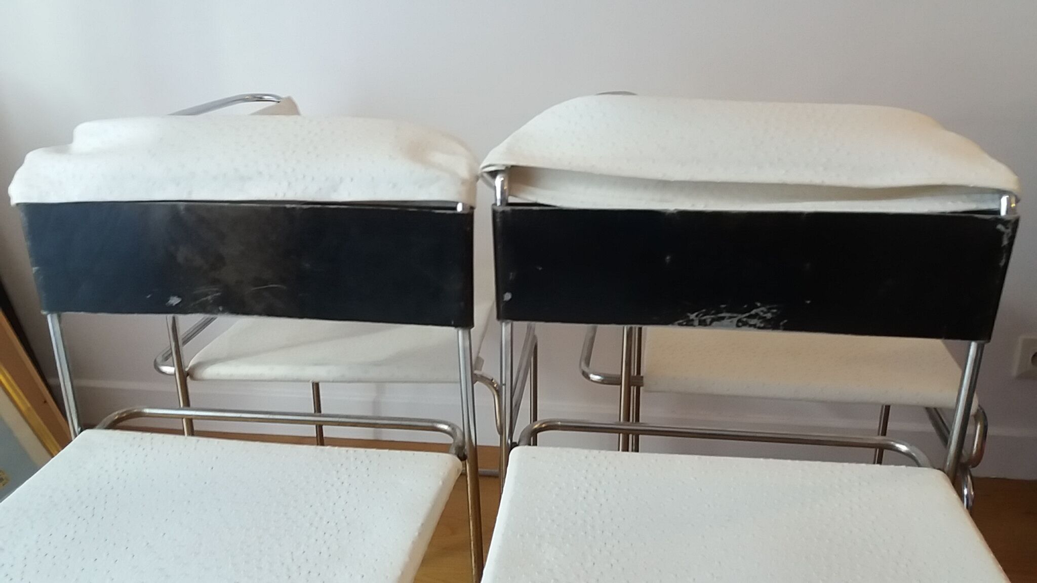 4 chairs luge stackable 60s