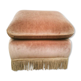 Vintage velvet pouf