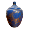 Pot céramique bleu et or Art Déco, Léon Alexandre POINTU