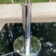 Mushroom table lamp WOFI Leuchten – Chrome metal & frosted glass