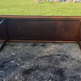 Industrial iron and wood table