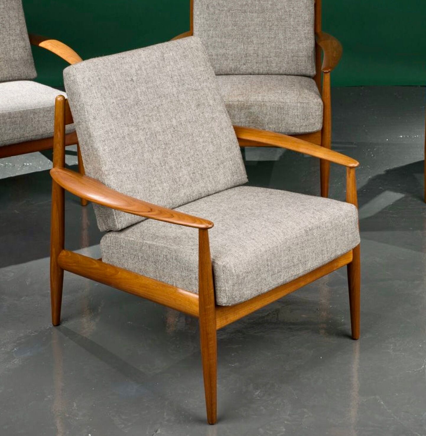 Fauteuil en teck Grete Jalk