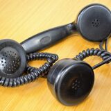 Old black Bakelite phone