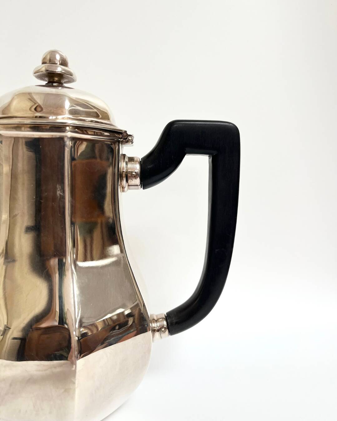 Ercuis silver-plated teapot, France 1960s