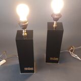 Pair of lamps 1960/1970 black.