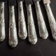 Box of 12 table knives – Silver-plated – Orbrille