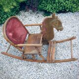 Child rocking horse wooden