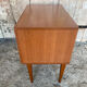 Antique Nightstand Scandinavian Wood Drawer + Vintage Case #E287
