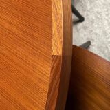 Scandinavian flip flap lotus table by drylund in teak 1960