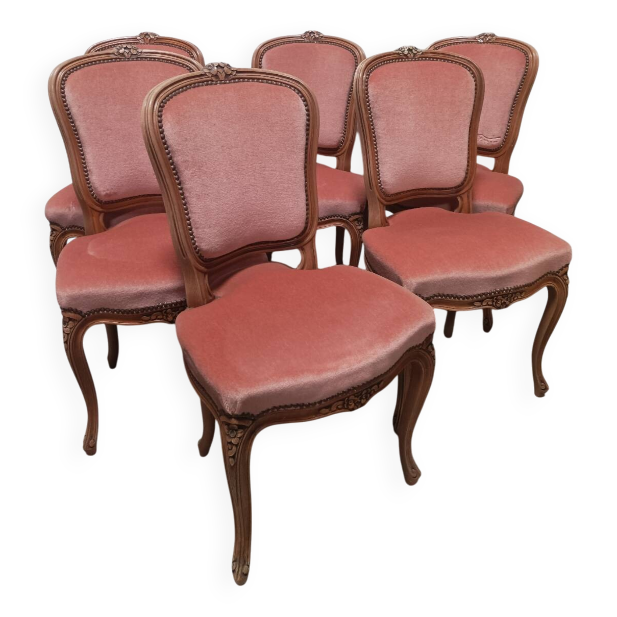6 Louis XV chairs